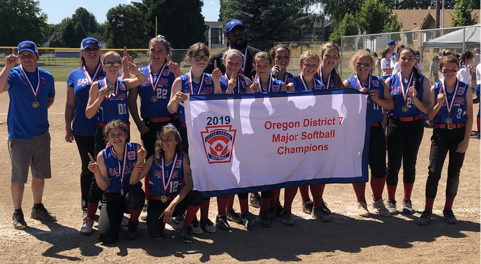 2019 District 7 Majors Softball Champs - 3rd in State!